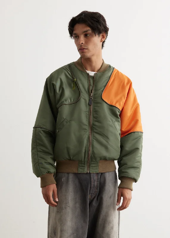 Trendy Men's Anorak JacketsMA-1 Nylon SHAM BOMBER Jacket