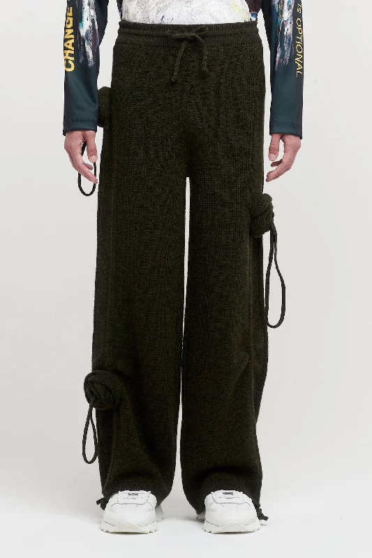 Men's Pants with Adjustable CuffsBurberry Rose Knit Casual Trousers