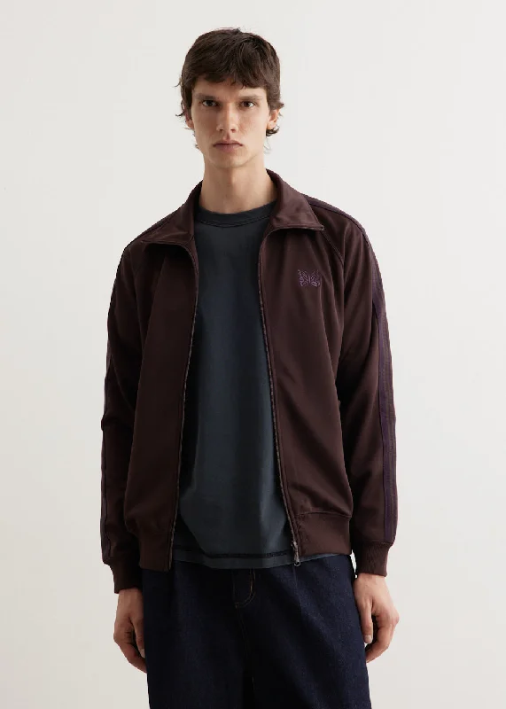 Men's Coats with Hand WarmersPoly Smooth Track Jacket