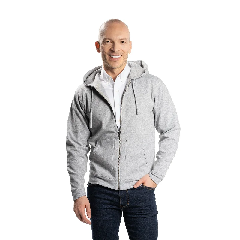 Men's Sweaters with Ribbed WaistbandsClassic Hoodie - Heather Grey