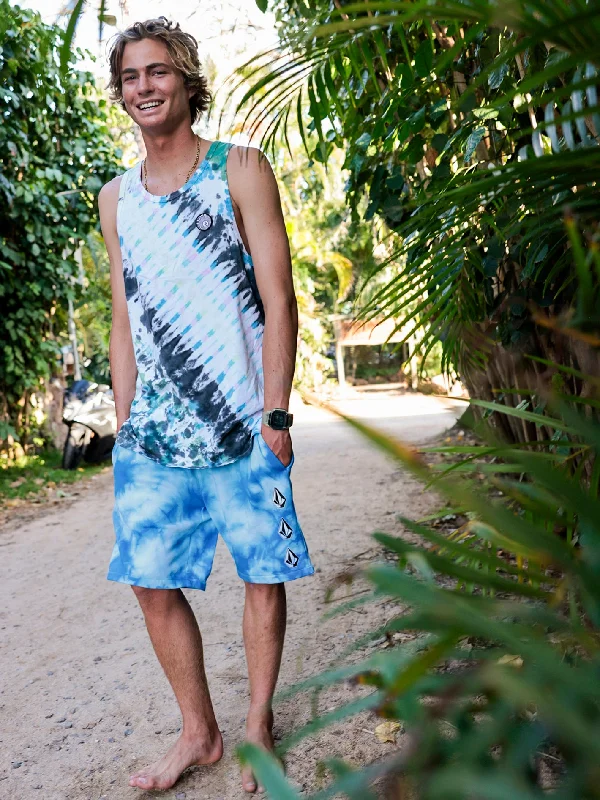 Men's Pants with Deep PocketsIconic Stone Plus Fleece Shorts - Maliblue