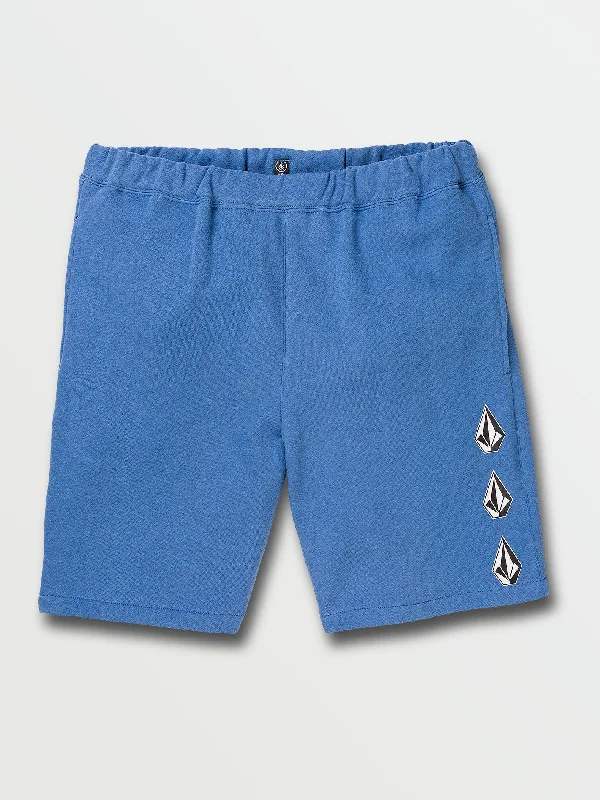 Men's Pants with Adjustable WaistbandsIconic Stone Fleece Shorts - Riverside