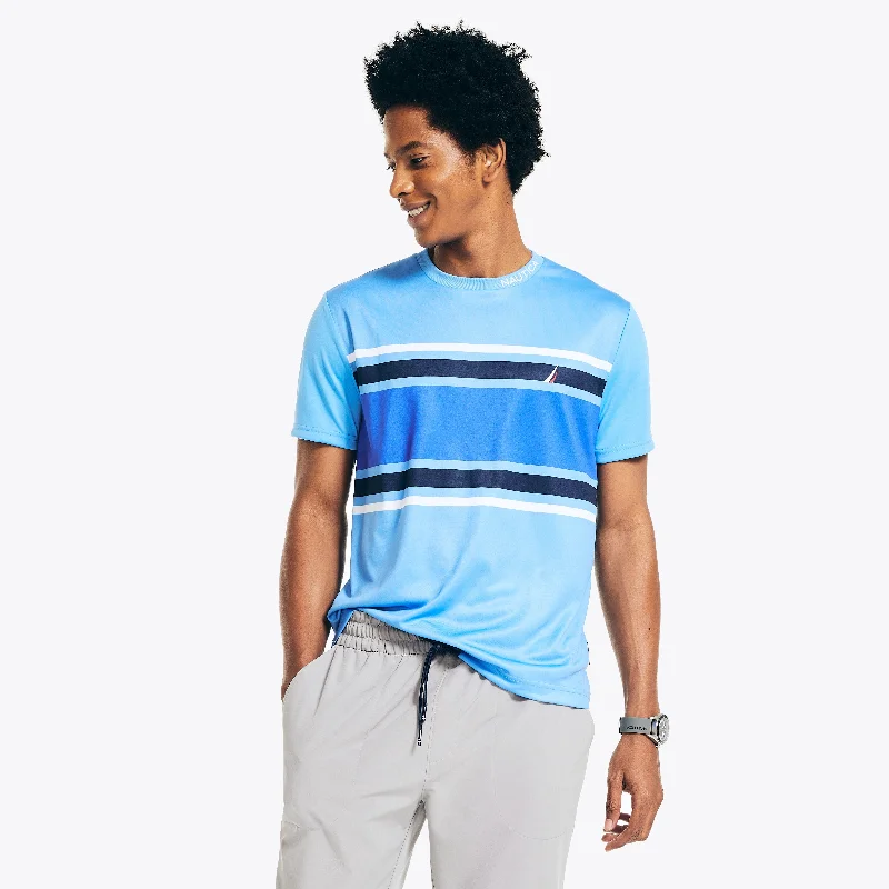 Striped Men's TopsNautica Mens Navtech Colorblock T-Shirt