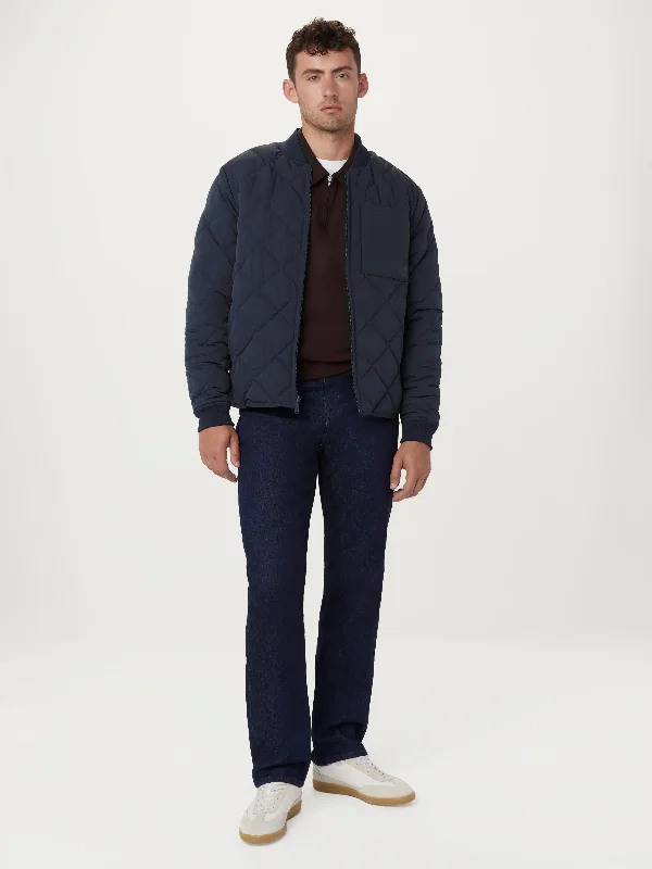 Durable Men's Car CoatsThe Skyline Reversible Bomber in Space Blue