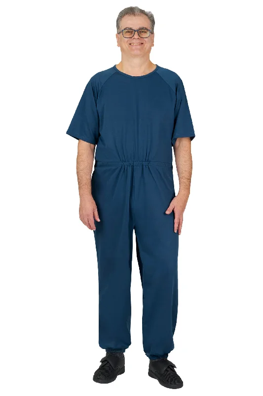 Men's Pants with Back PocketsAnti-Strip Jumpsuit - Bobby | Teal