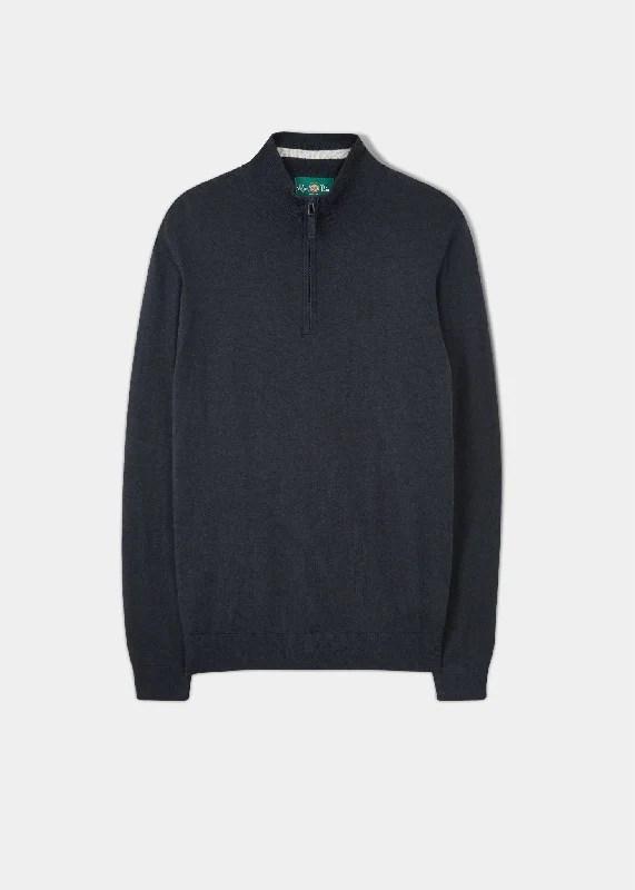 Men's Pants with Functional PocketsStowbridge Luxury Cotton 1/4 Zip Jumper In Dark Navy Men's Pants with Functional PocketsStowbridge Luxury Cotton 1/4 Zip Jumper In Dark Navy