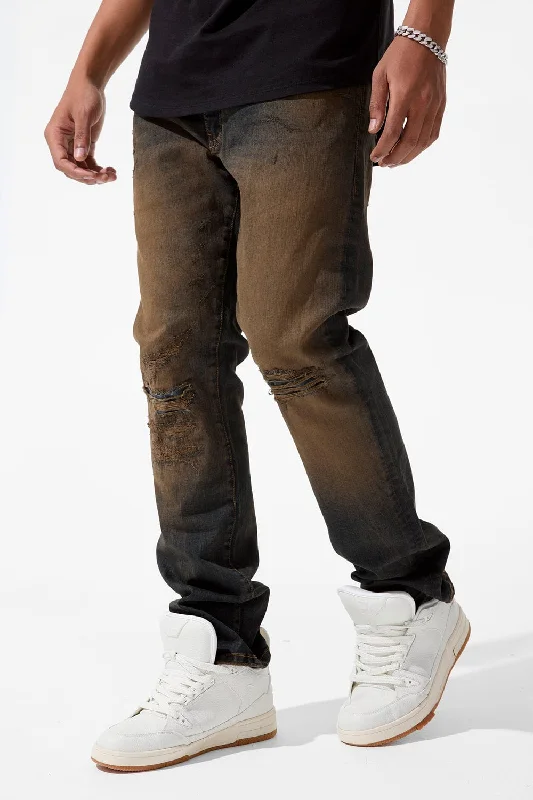 Inexpensive Rip and Tear Men's JeansCollins - Dune Denim (Dark Vintage)