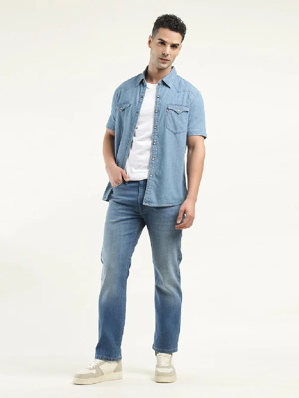 High-Waisted Bootcut Men's JeansMen's 513 Slim Fit Dark Blue Jeans