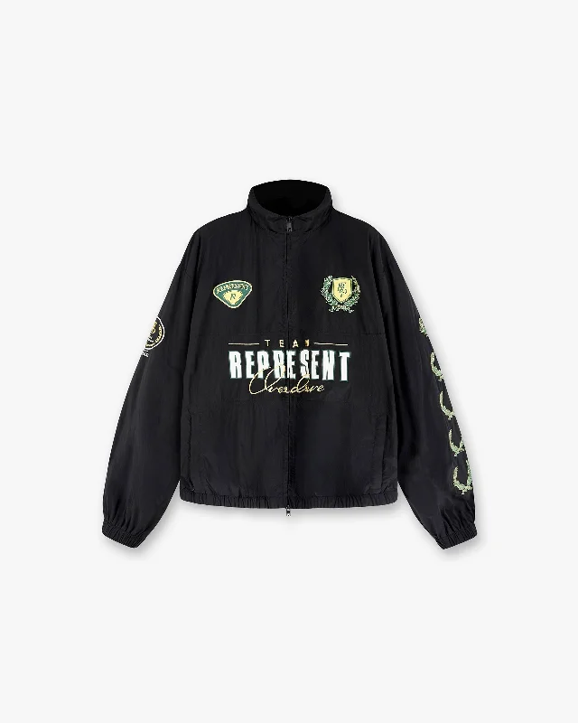 Men's Coats with Flannel LiningWorld Championship Track Jacket - Black