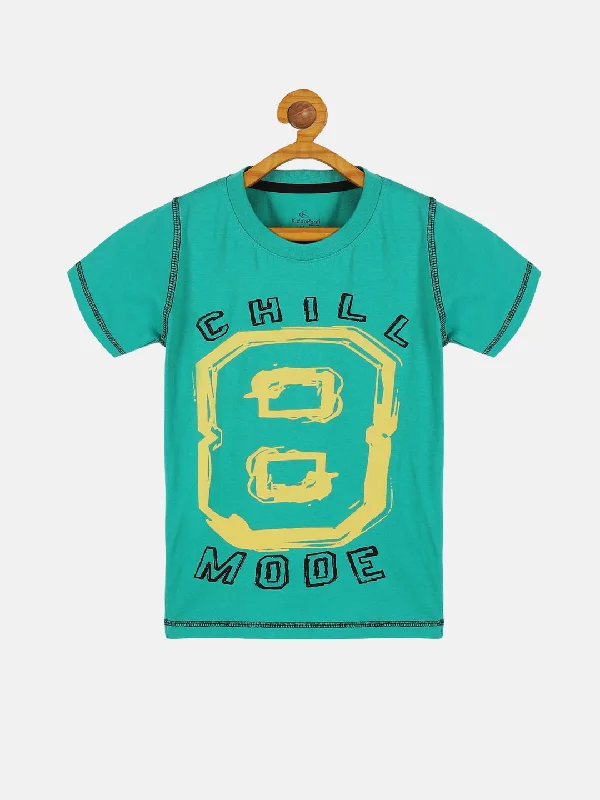 Lightweight Men's Linen ShirtsBoys Chest Print Round Neck Tee