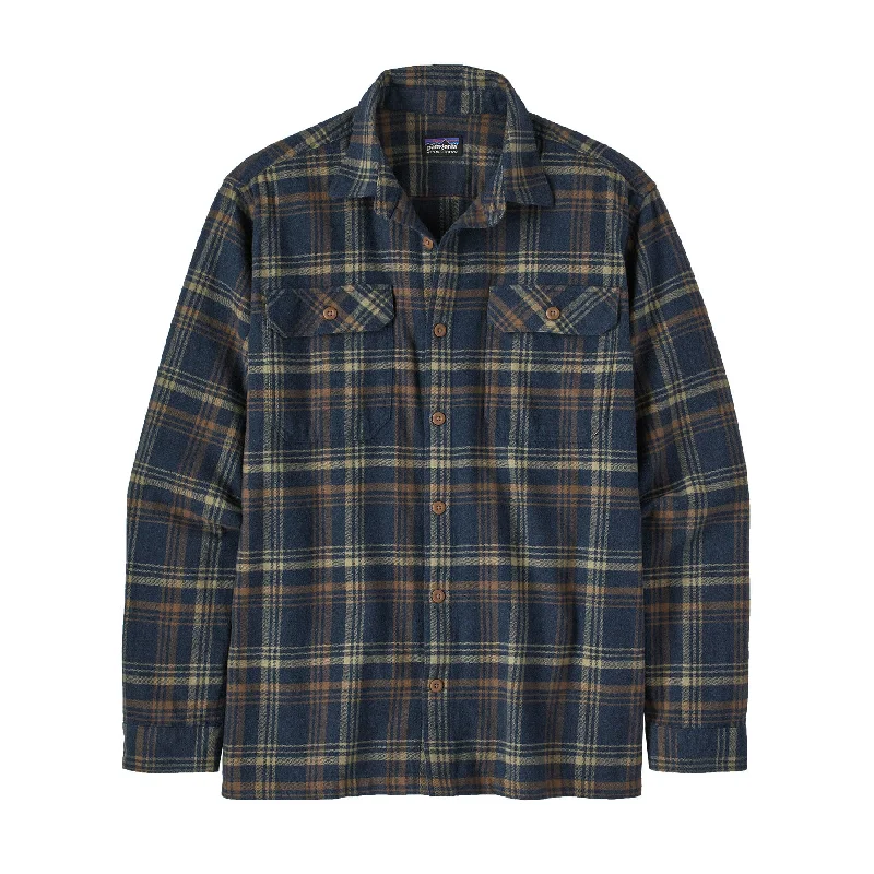 Men's Wingtip-Collar Shirts for a Classic TouchMen's Long-Sleeved Organic Cotton Midweight Fjord Flannel Shirt Men's Wingtip-Collar Shirts for a Classic TouchMen's Long-Sleeved Organic Cotton Midweight Fjord Flannel Shirt