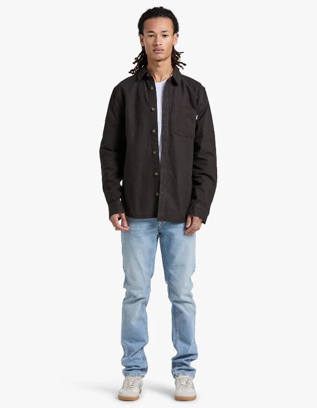 Men's Coats with VentilationAfield Overshirt - Washed Black