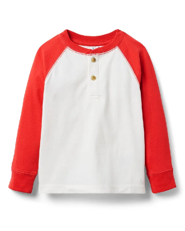Men's Shirts with Floral PrintsJanie and Jack Henley Baseball T-Shirt