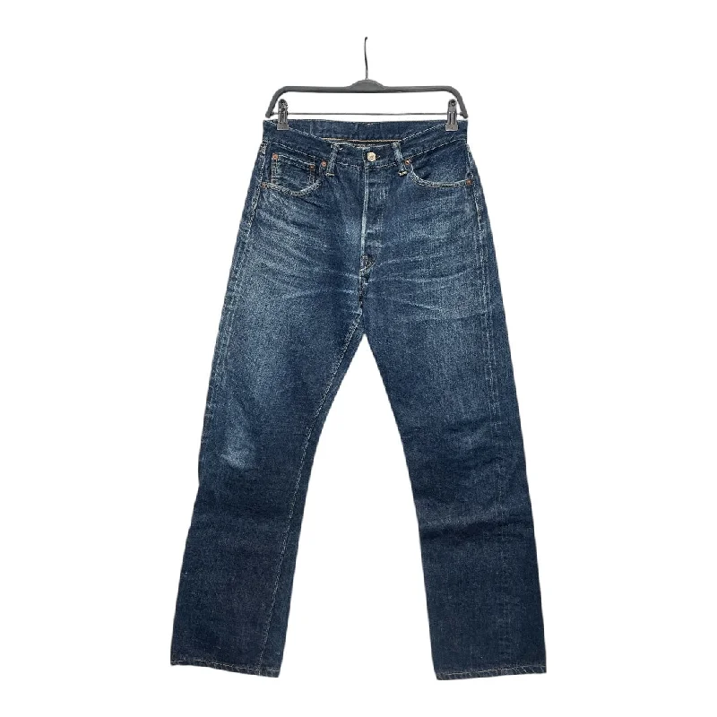 Fashion-Forward Men's JeansWAREHOUSE & CO./Straight Pants/31/Denim/NVY/Button Fly/