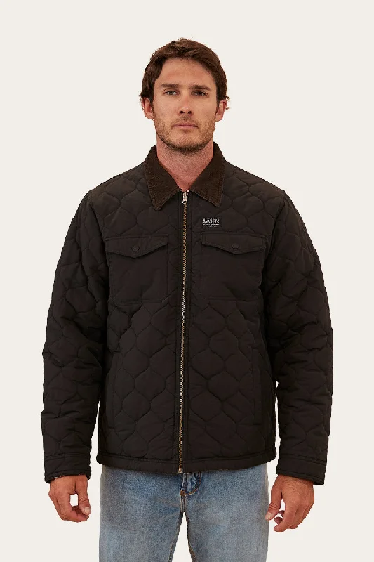 Lightweight Men's WindbreakersJed Mens Reversible Jacket - Black