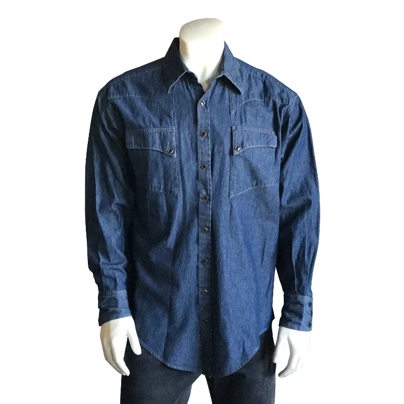 Dark Wash Men's JeansMen's Classic Denim Quarter Horse Western Shirt