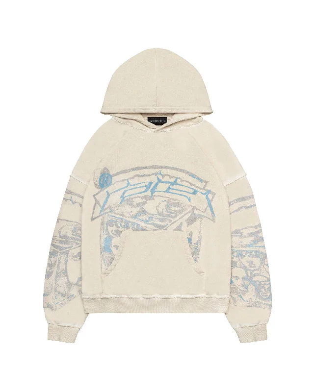 Men's Hoodies with Thumbholes"ICE" Hoodie