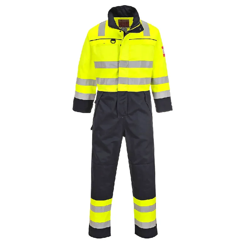Men's Pants with Adjustable WaistbandsPortwest FR60 Hi Vis Multi-Norm Coveralls