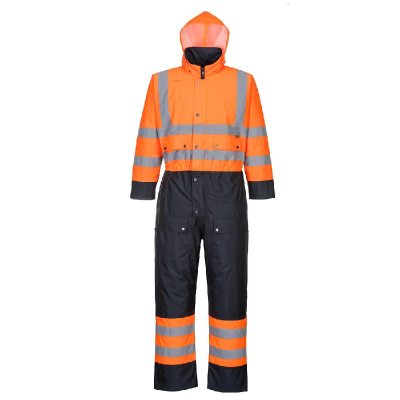 Men's Patterned Pants with Geometric DesignsPortwest S485 Hi Vis Contrast Coveralls - Lined Men's Patterned Pants with Geometric DesignsPortwest S485 Hi Vis Contrast Coveralls - Lined