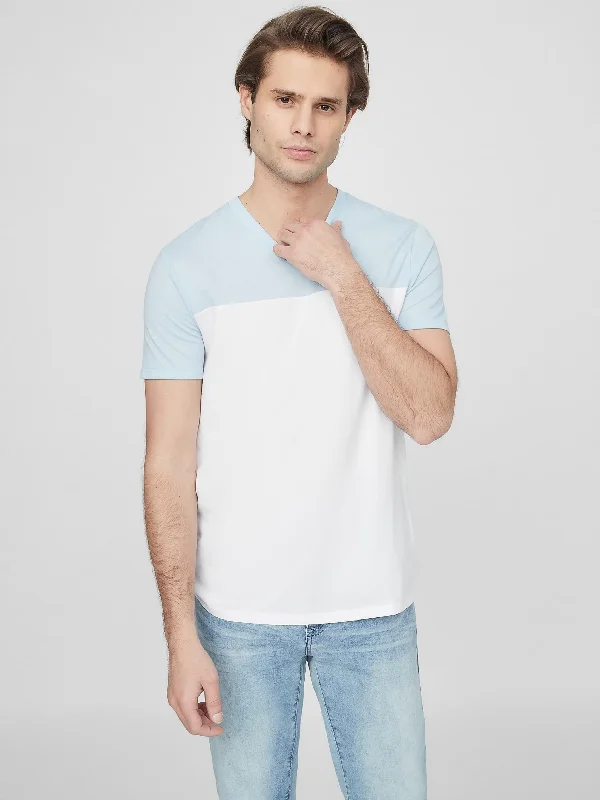 Men's Shirts with Graphic SleevesGanton Marled V-Neck Tee