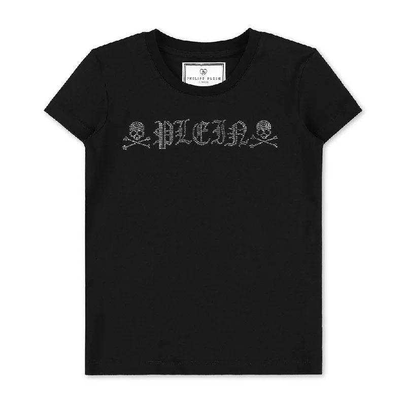 Men's Shirts with Velcro ClosuresBlack Logo T-Shirt