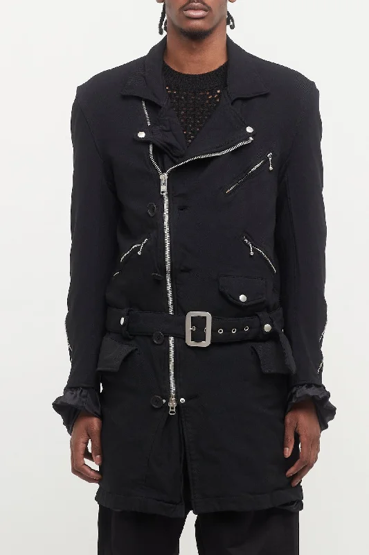 Warm Men's Fleece-Lined PantsJunya Watanabe MAN Biker Coat