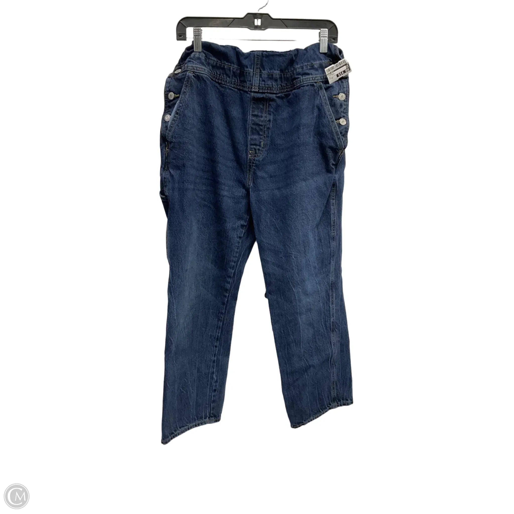 Men's Pants with Adjustable WaistbandsOveralls By Old Navy In Blue Denim, Size: 14