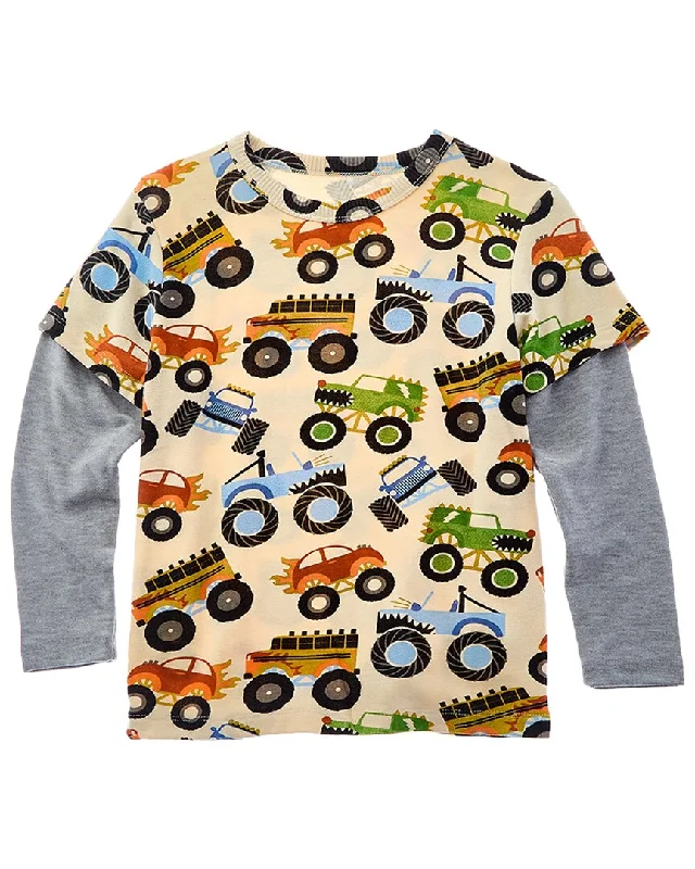 Men's Shirts with Lace-Up HemlinesChaser Cozy Knit Layered T-Shirt
