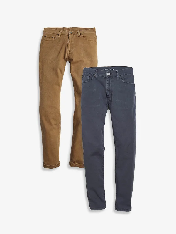 Cool Distressed Men's JeansSlim Mercer Jeans 2-Pack
