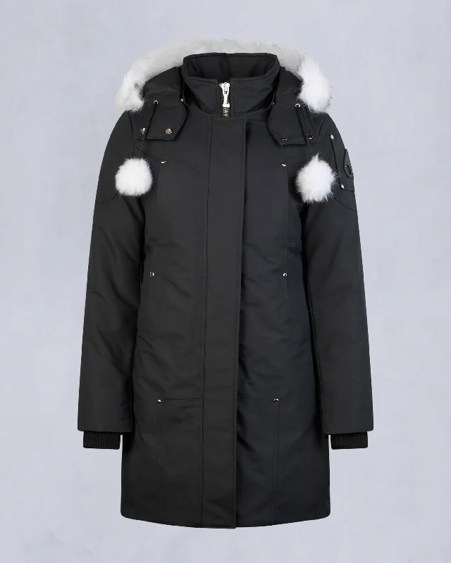 NAVY WITH NATURAL SHEARLING