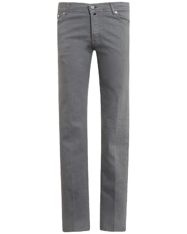 Cool Men's JeansSlim Fit Denim in Grey
