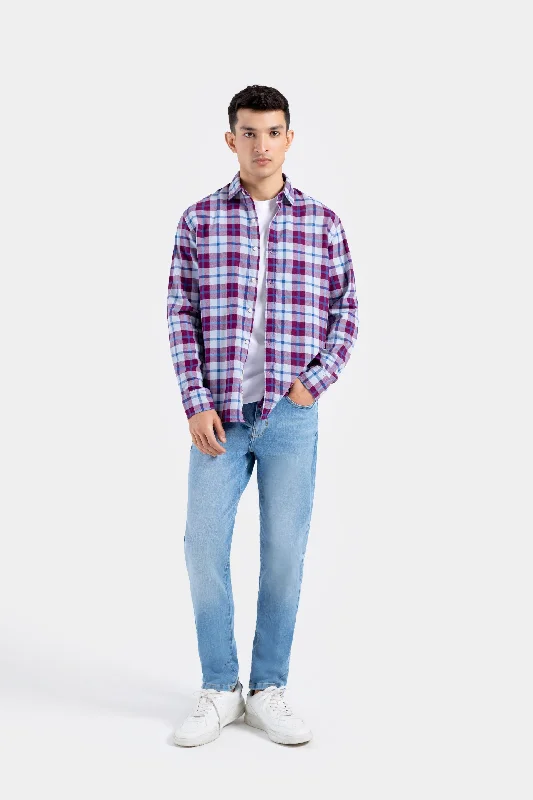Men's Denim Shirts for a Rugged LookCotton Checkered Shirt