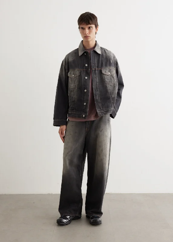 Warm Men's Down JacketsObert U Denim Jacket