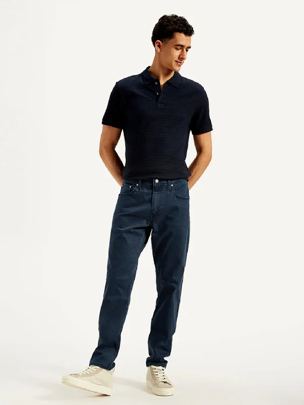 High-Quality Ripped Men's JeansMen's 512 Slim Tapered Fit Dark-Blue Jeans