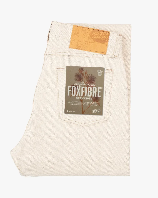 Men's Jeans Made in USANaked & Famous Denim True Guy Regular Straight Mens Jeans - All Natural Ecru Foxfibre® Selvedge