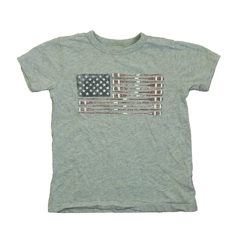 Men's Shirts with Graphic SleevesCrewcuts Boys Gray Flag T-Shirt