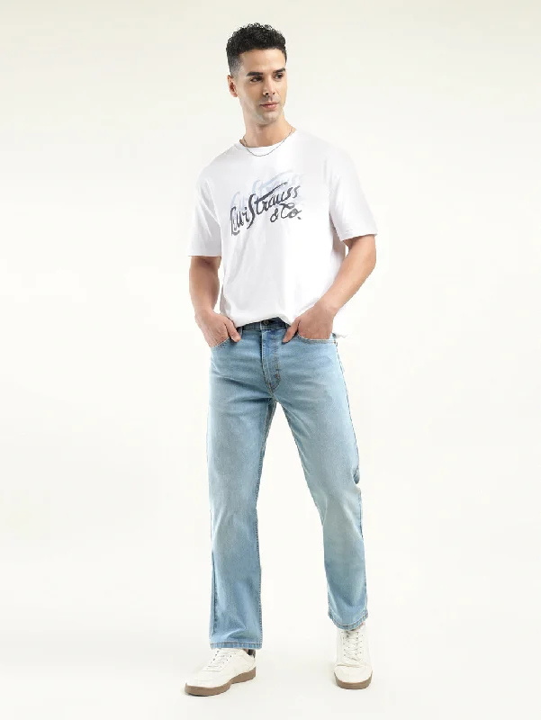Men's Jeans with EmbroideryMen's 513 Slim Straight Fit Indigo Jeans