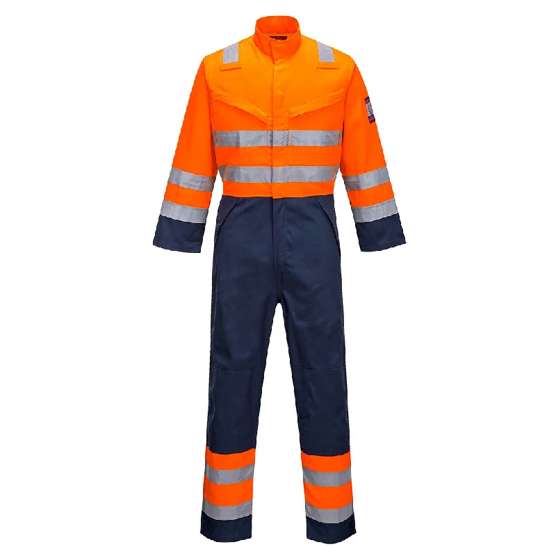 Versatile Men's ShortsPortwest MV29 Modaflame RIS Navy/Orange Coveralls - Flame Retardant Versatile Men's ShortsPortwest MV29 Modaflame RIS Navy/Orange Coveralls - Flame Retardant