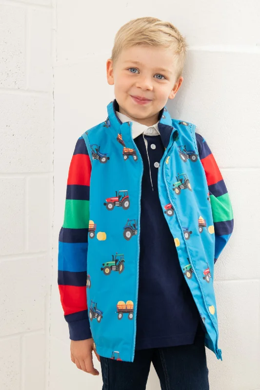 Men's Coats with Ripstop FabricAlex Gilet  - New Blue Tractor