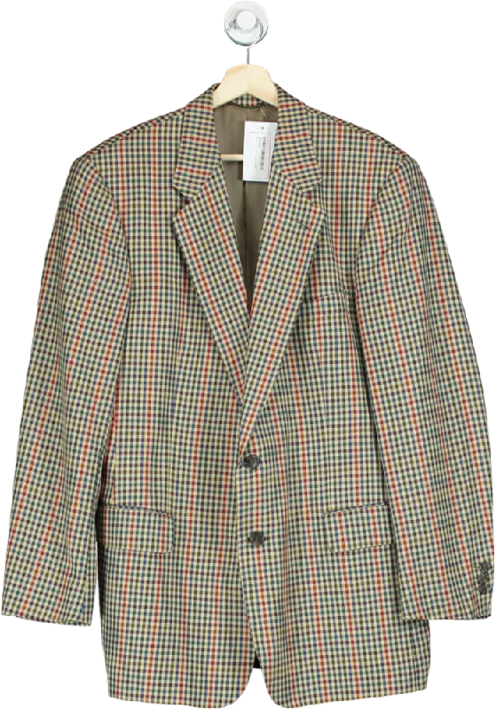 Burberrys Multicolour Checkered Blazer UK XXL
