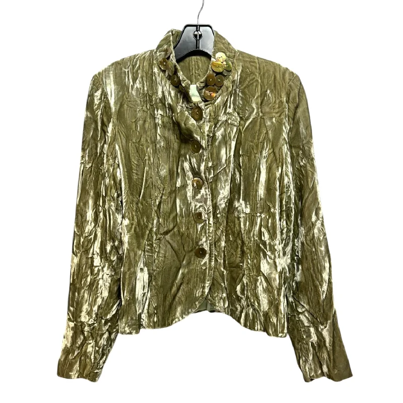 Velvet Blazer By Firuzé In Green, Size: 10