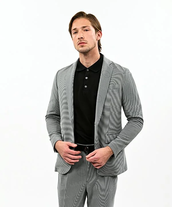 Illusion Jersey Blazer | MEN