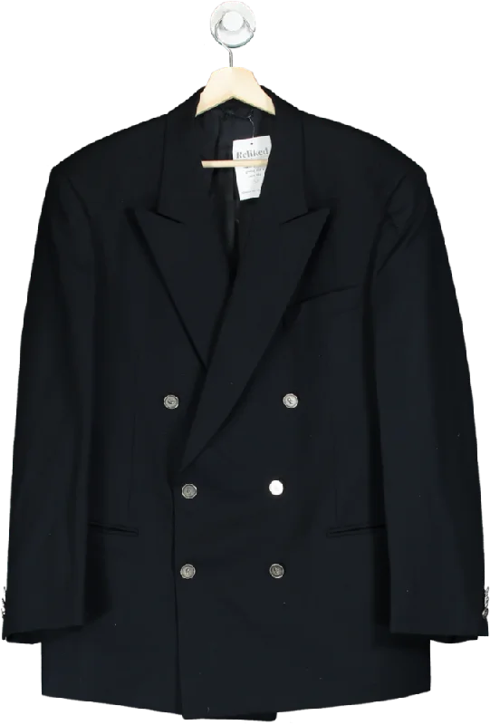 Nino Cerruti Navy Wool Double-Breasted Blazer