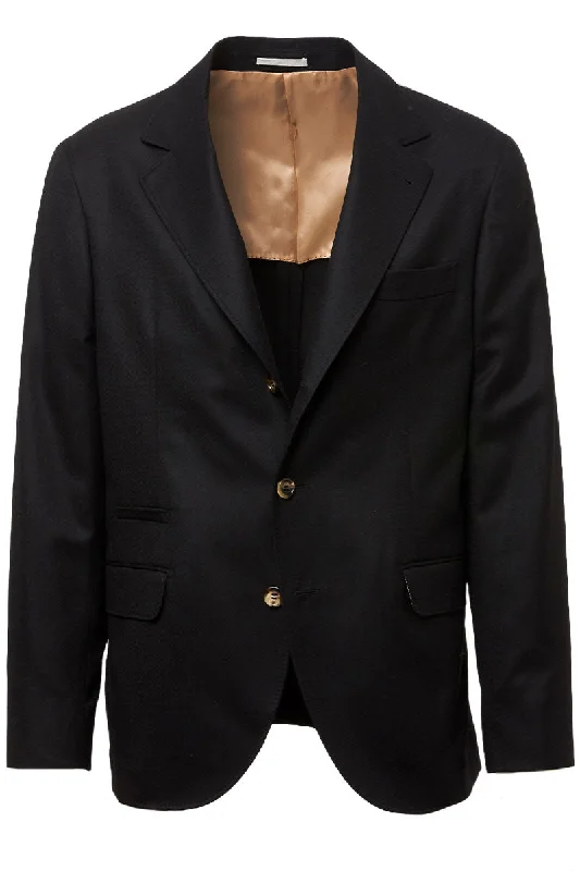 Virgin Wool Flannel Deconstructed Blazer