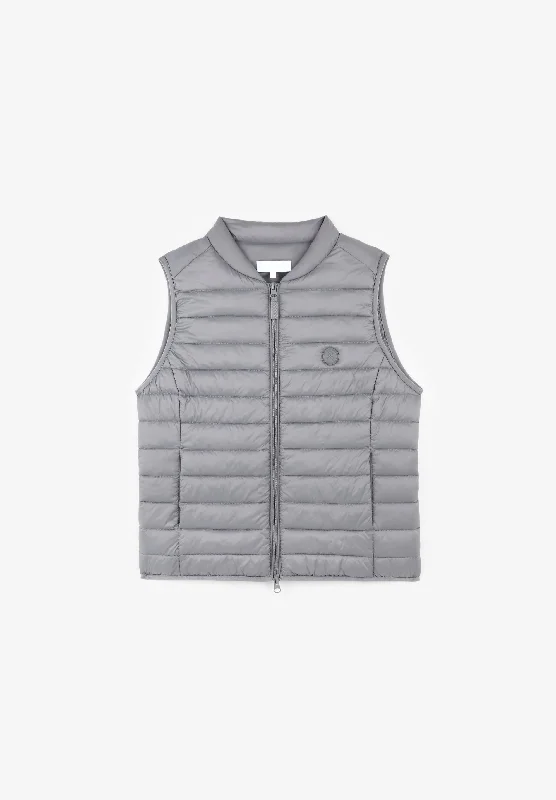 Men's Coats with Vintage StyleQUILTED GILET WITH SKULL DETAIL