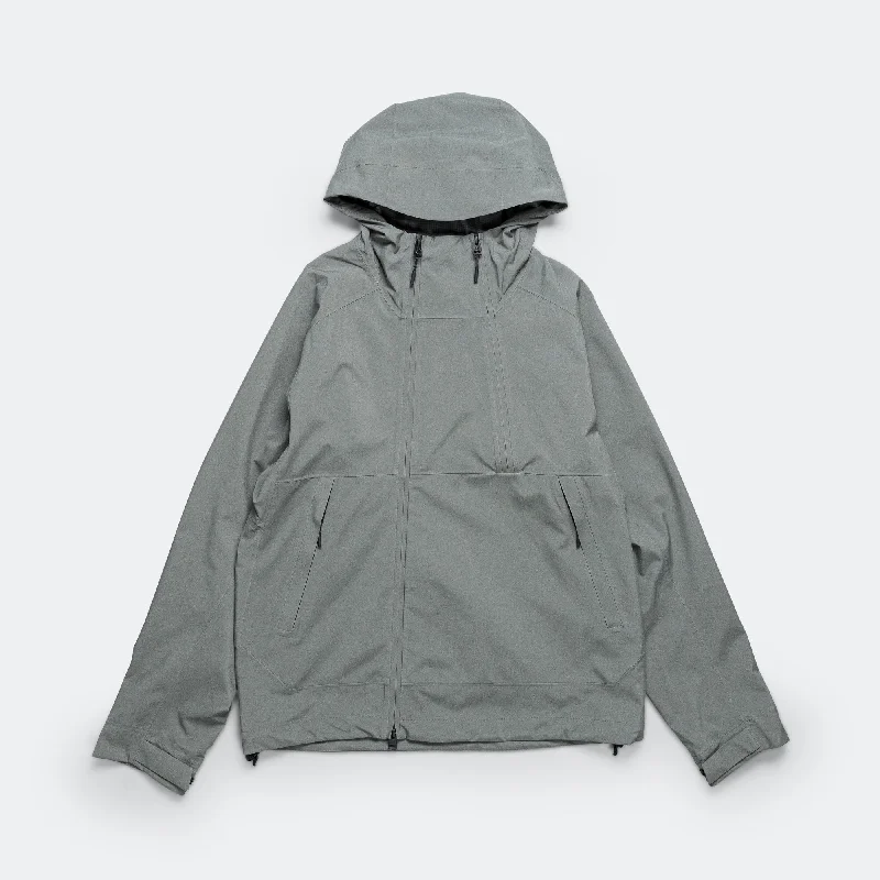 Men's Coats with Contrast Stitching3L Waterproof Shell Jacket - Pewter