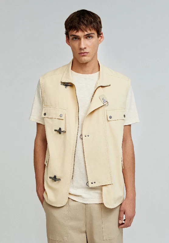 Men's Coats with Contrast StitchingPREMIUM GILET WITH POCKETS