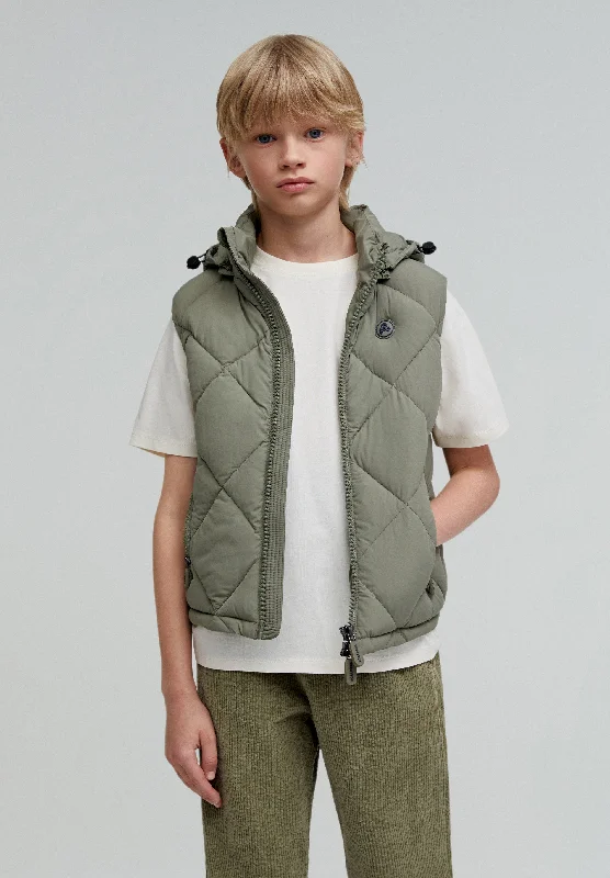 Men's Coats with VentilationQUILTED GILET WITH HOOD