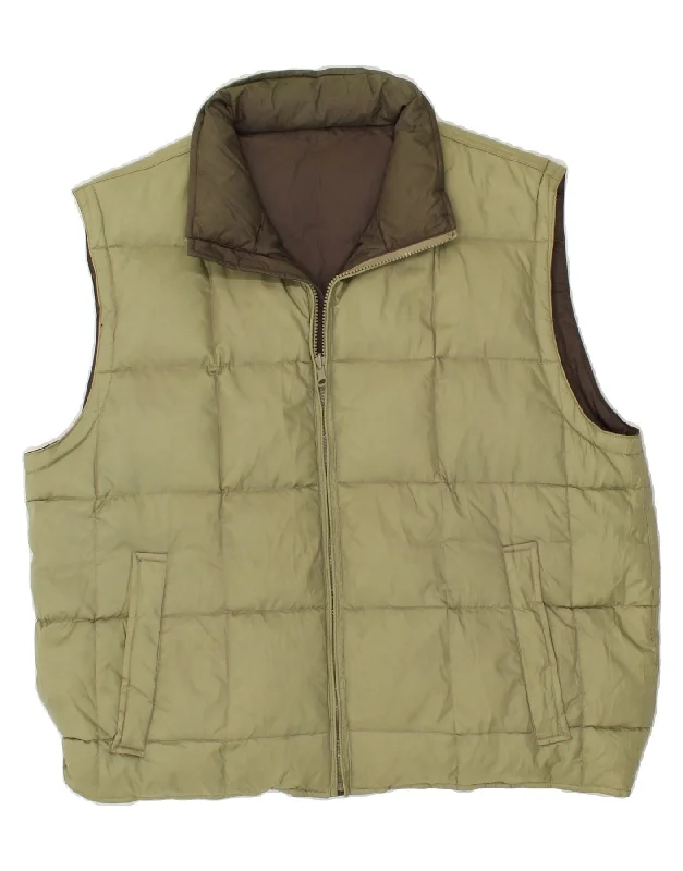 Men's Coats with Modern CutsACTIVE Mens Hooded Reversible Padded Gilet UK 38 Medium Khaki Men's Coats with Modern CutsACTIVE Mens Hooded Reversible Padded Gilet UK 38 Medium Khaki