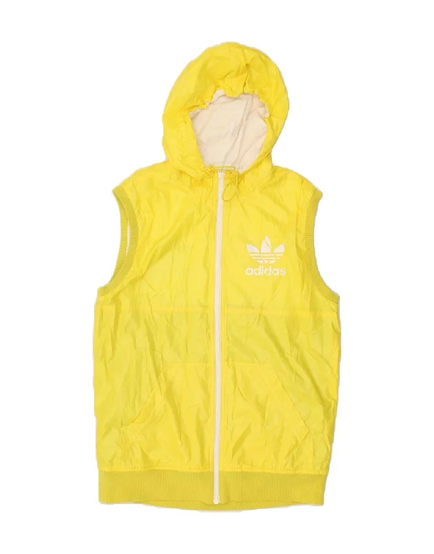 Waterproof Men's ParkasADIDAS Mens Hooded Reversible Gilet UK 36 Small Yellow Colourblock Waterproof Men's ParkasADIDAS Mens Hooded Reversible Gilet UK 36 Small Yellow Colourblock